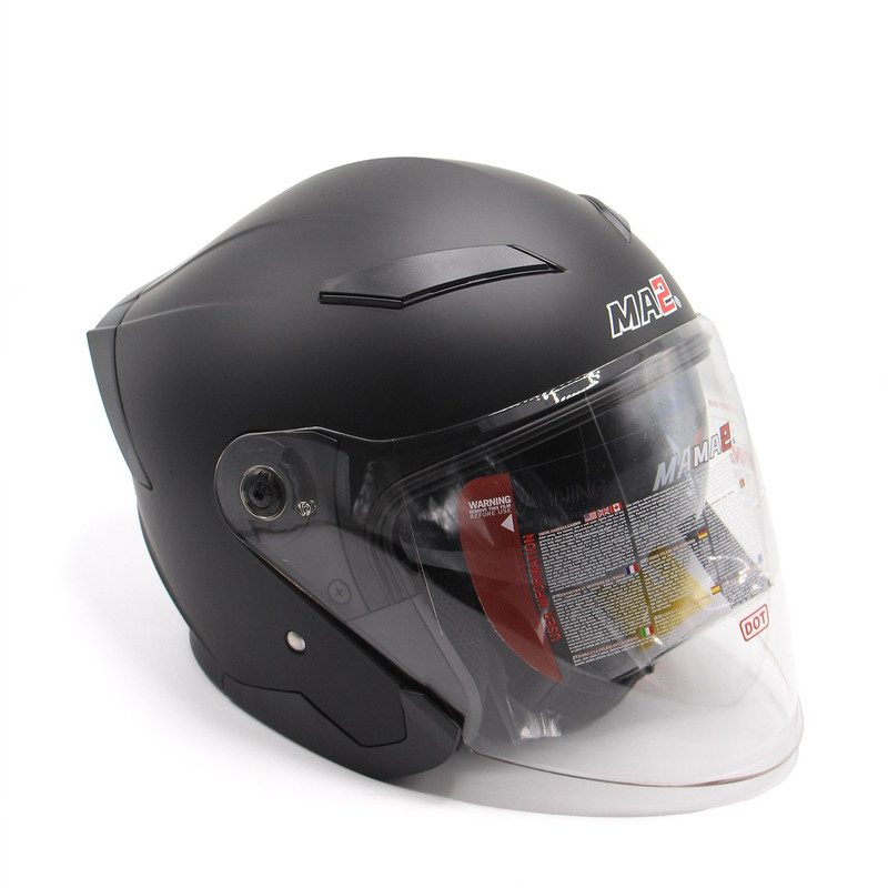 کلاه کاسکت بدون چانه ام ای ۲ مدل Black 952