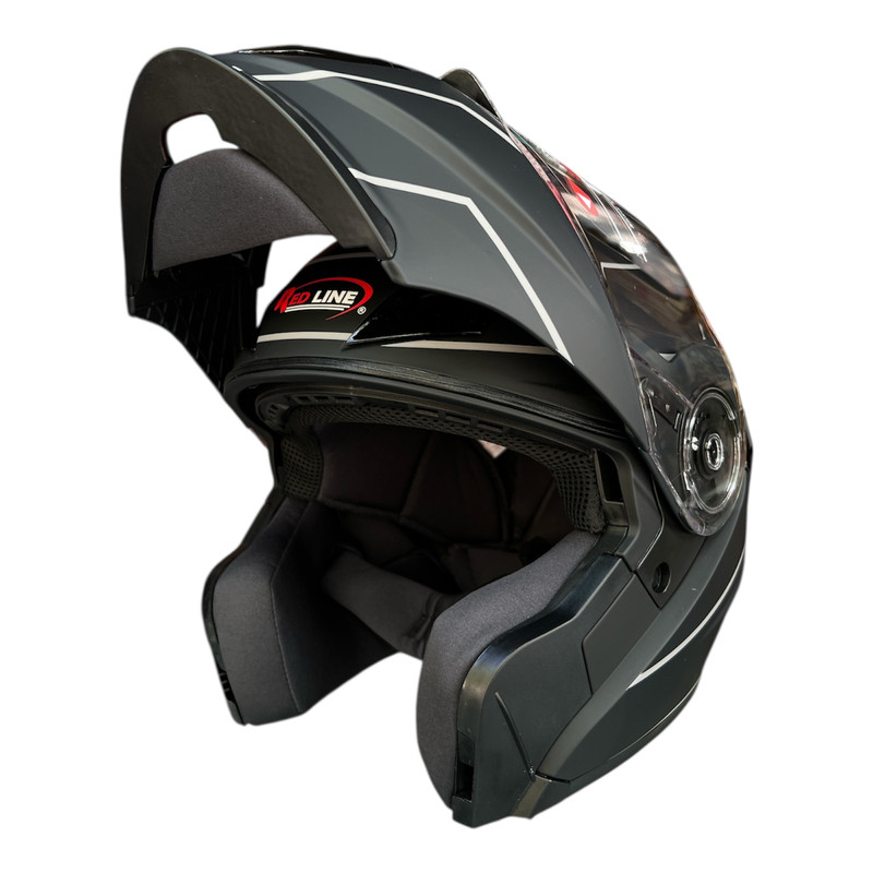 کلاه کاسکت چانه دار ردلاین مدل 939 grey X