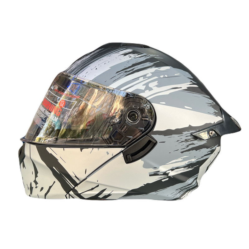 کلاه کاسکت چانه‌ متحرک Ma2 مدل 963 grey