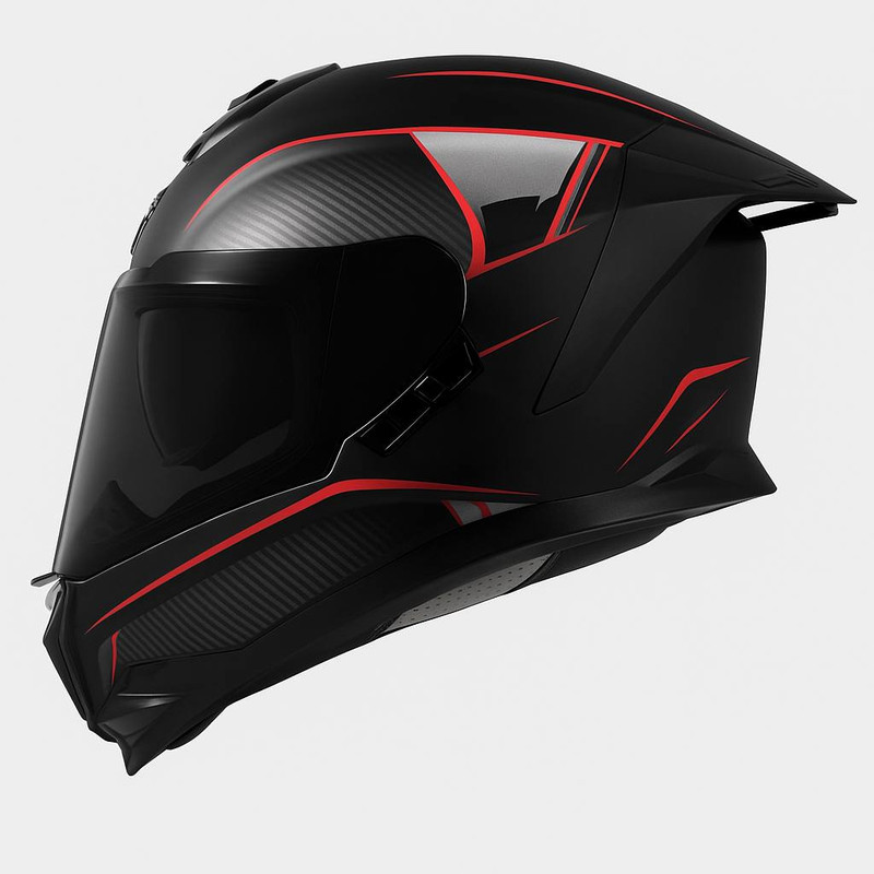 کلاه کاسکت چانه‌دار استیل برد مدل 057 BRED